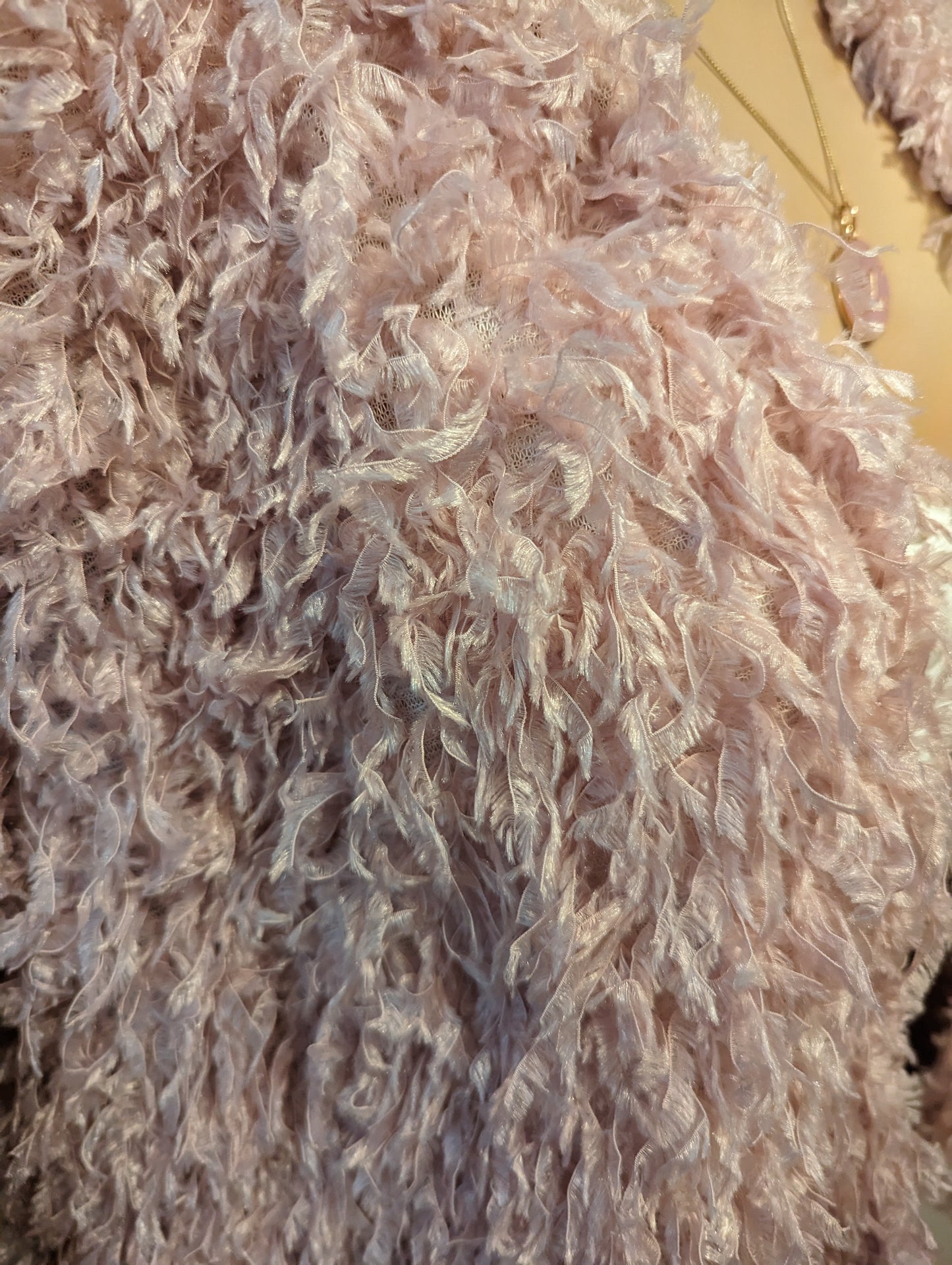 Lauren Conrad Lightweight, Feather like jacketElevate any outfit with the new Lauren Conrad Jacket. Lightweight, open-front design in pale lavender. Perfect fit, medium size. Add to cart now!$99.00Boston304