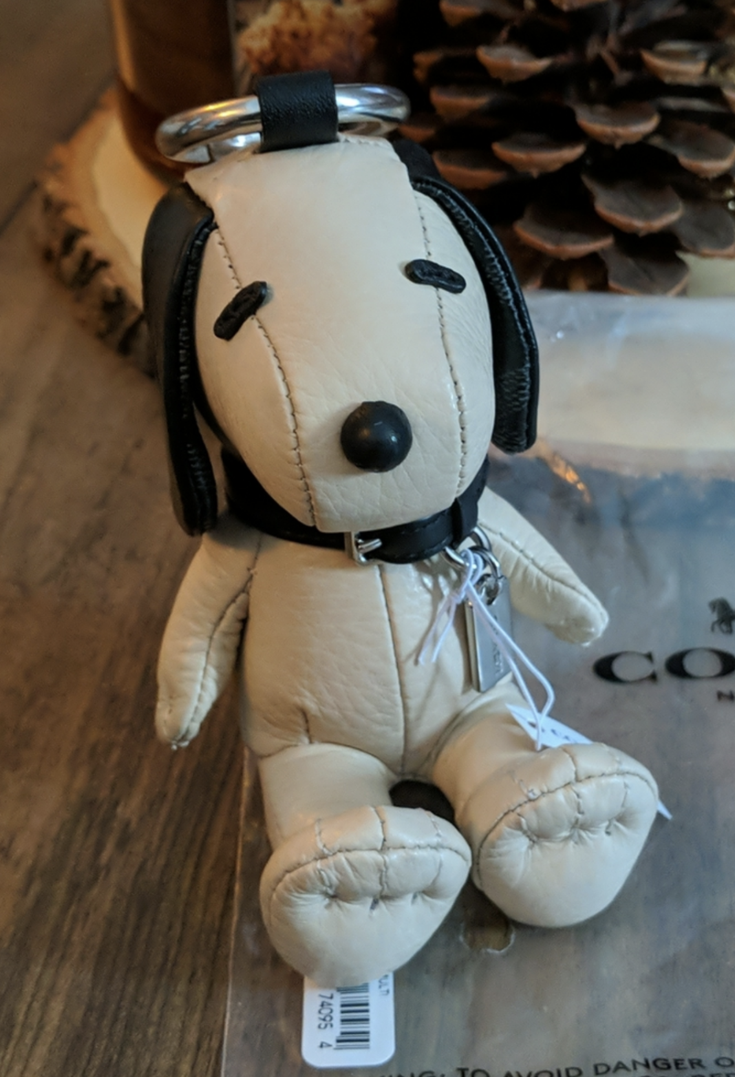 Coach X top Peanuts Snoopy Bag Charm