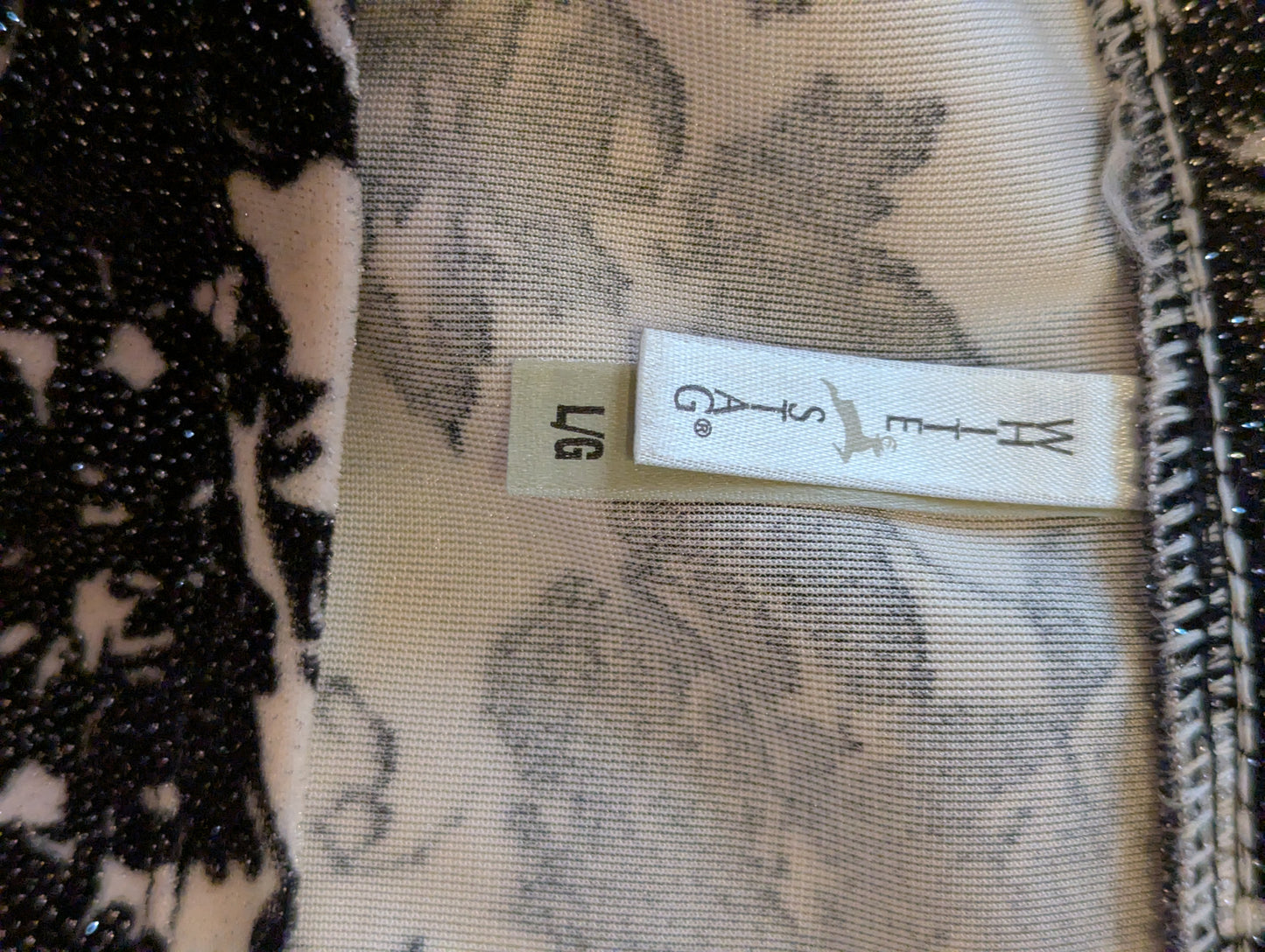 White Stag Velvet and Glitter Floral Top