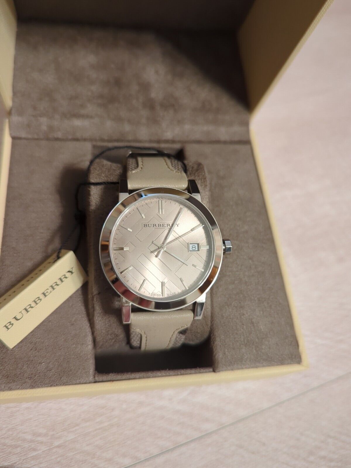 Burberry swiss deals made sapphire crystal