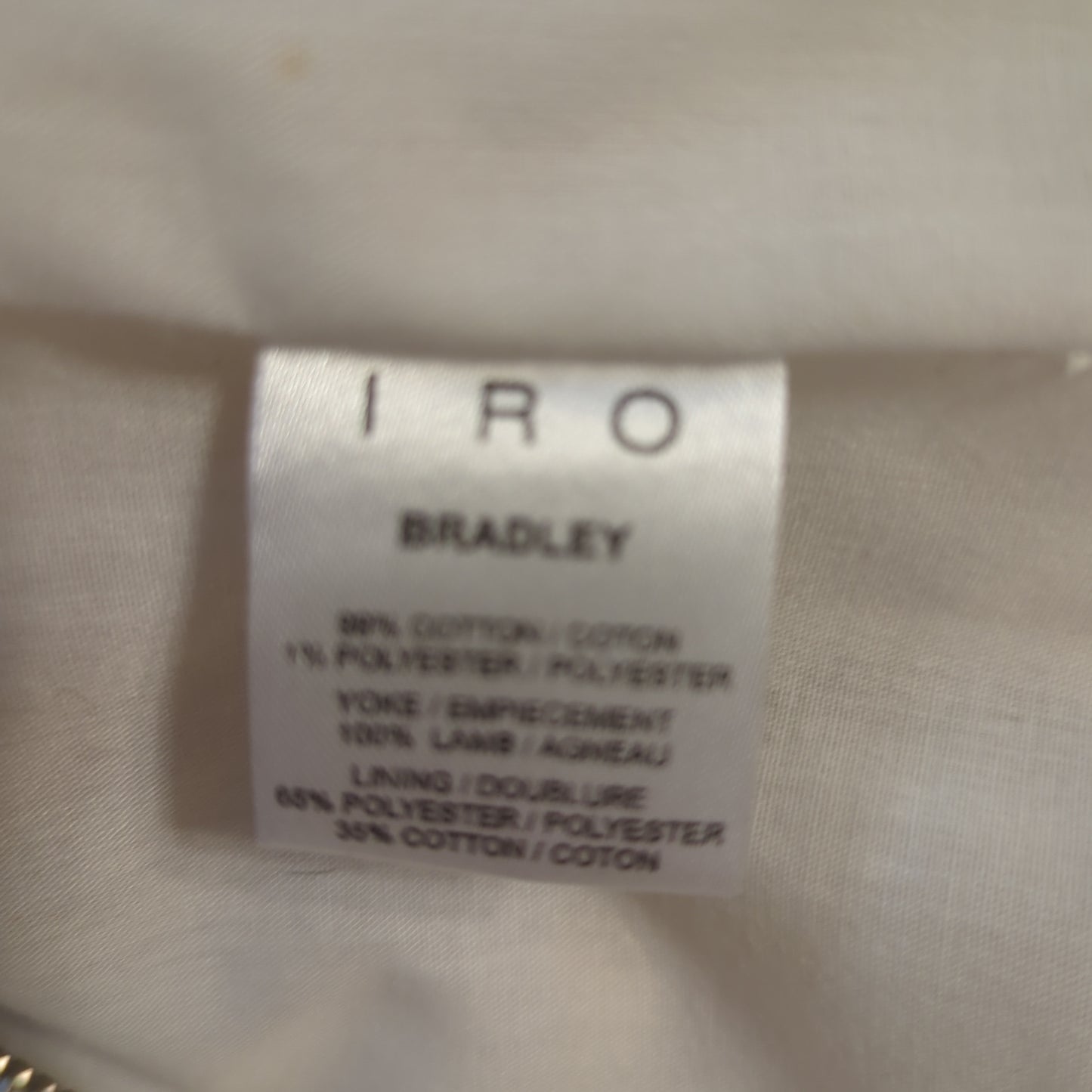 Iro Bradley Moto JacketShop the exclusive Iro Bradley Moto Jacket in ivory tweed. Crafted with cotton & lamb trim, it's a timeless medium-sized stunner.$600.00Boston304