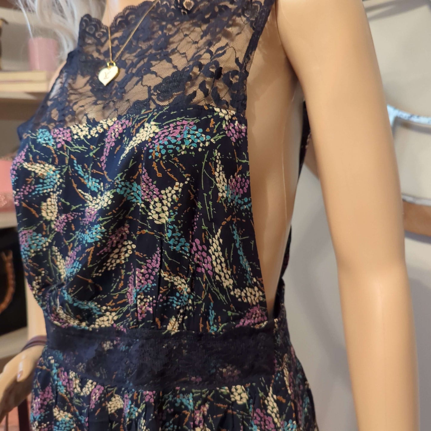 Free People DressElevate your style with this navy Free People Dress, featuring exquisite lace details and stretch waistband. Brand new, size S, ready to impress.$88.00Boston304