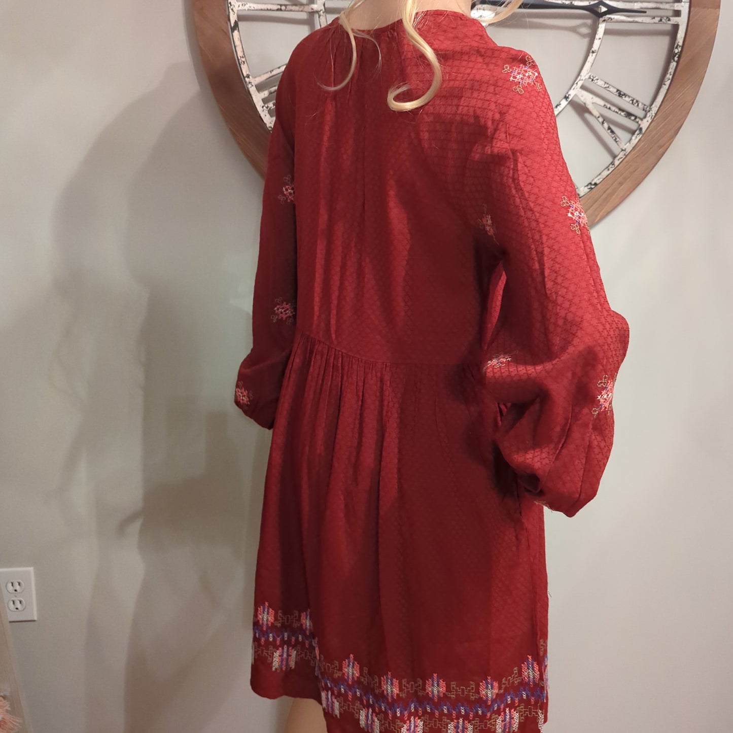 Knox Rose Embroidered Boho Dress