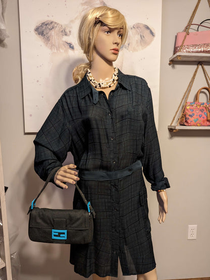 Rag & Bone Silk Shirt DressShop now: Stunning Rag & Bone black & green plaid silk shirt dress. Size 10, M-L fit, versatile sleeves, chic pockets. New & unworn.$225.00Boston304