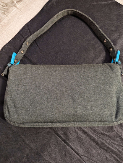 Fendi Mamback Shoulder BagShop the pristine Fendi Mamback Shoulder Bag with dark olive & teal accents. Cert of authenticity & dust bag included. Get yours now!$1295.00Boston304