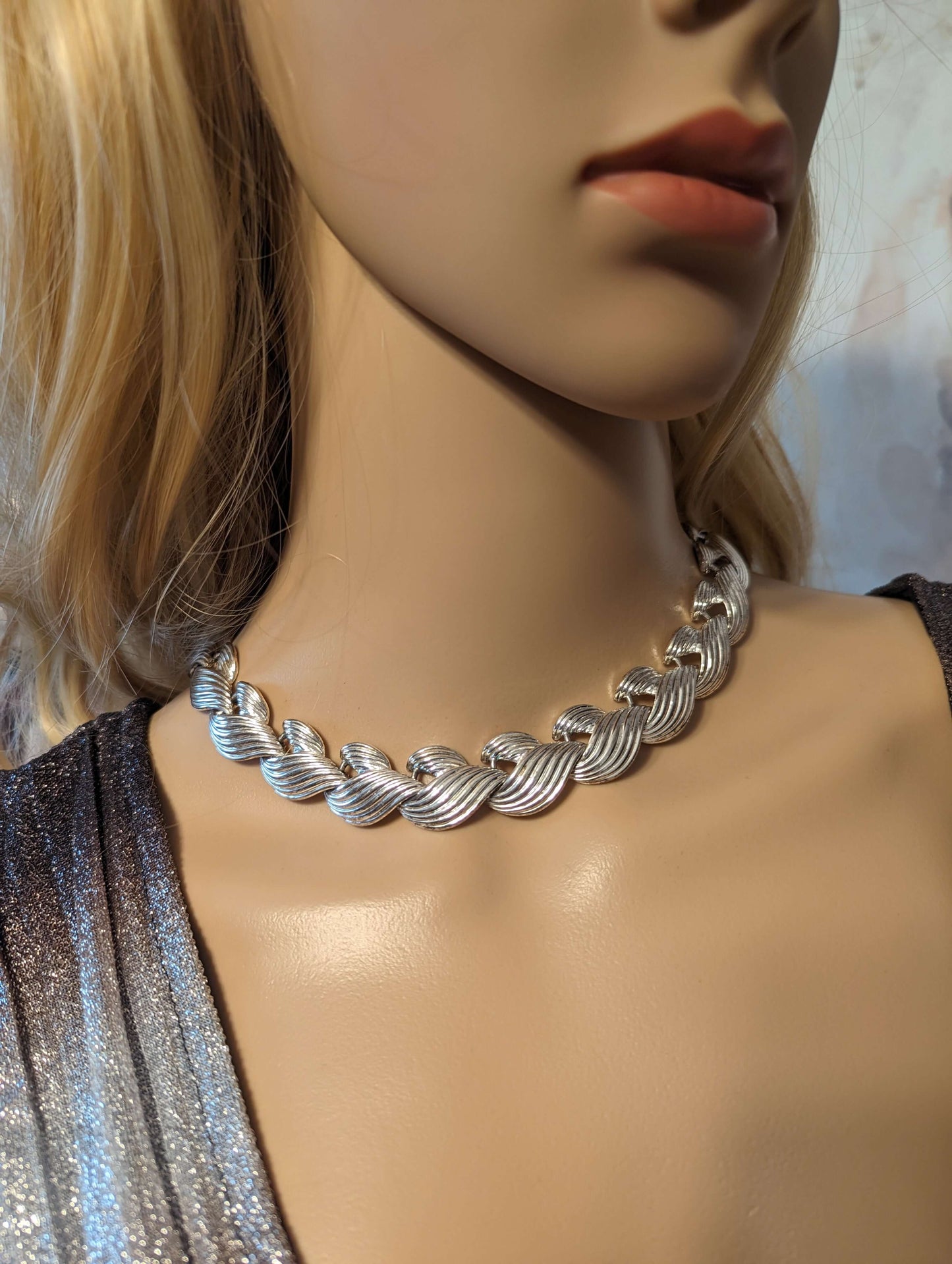 Napier vintage stamped silver necklaceOwn timeless beauty with this excellent condition vintage Napier silver necklace. A classic piece at 17.$135.00Boston304