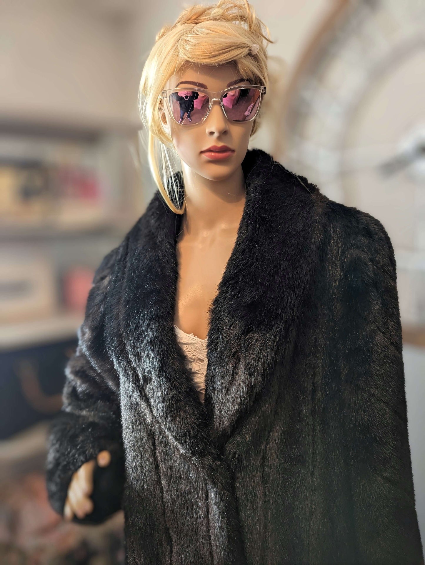 Pristine Vintage Mark Reed Exclusive Faux Fur CoatExquisite Vintage Mark Reed Faux Fur Coat, full length with a luxurious feel. Perfect for a timeless, chic look. Fits medium to large.$499.00Boston304