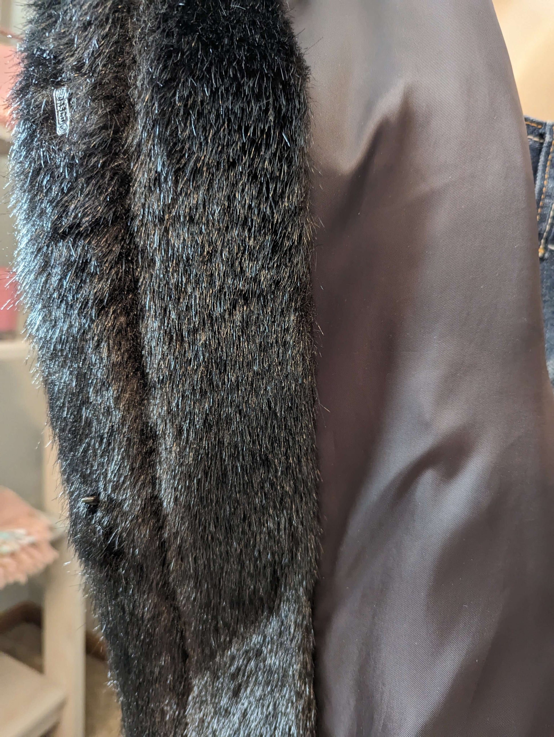 Pristine Vintage Mark Reed Exclusive Faux Fur CoatExquisite Vintage Mark Reed Faux Fur Coat, full length with a luxurious feel. Perfect for a timeless, chic look. Fits medium to large.$499.00Boston304