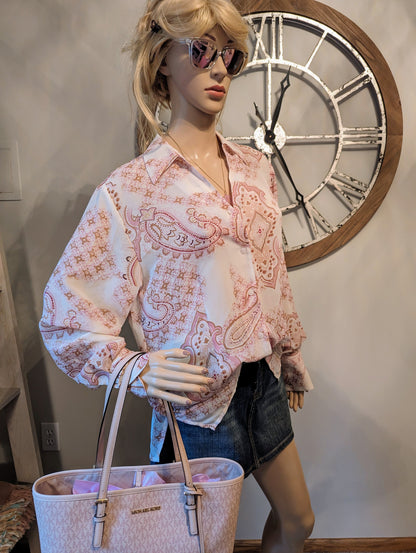 Claudia Richard Vintage Paisley Blouse