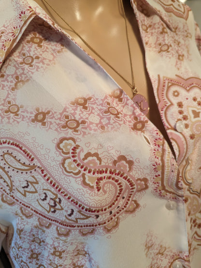 Claudia Richard Vintage Paisley Blouse