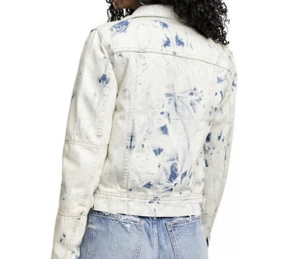 Free People Jones Tie Dye Jean Jacket, Women's size MediumShop the one-of-a-kind Free People Jones Tie Dye Jean Jacket in size Medium. Each jacket is a unique fashion statement. Buy now!$68.00Boston304