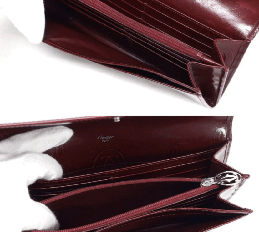 Cartier long walletElevate your style with this Cartier long wallet featuring multiple card slots, elegant design, and slight vintage charm. Secure yours today!$499.00Boston304