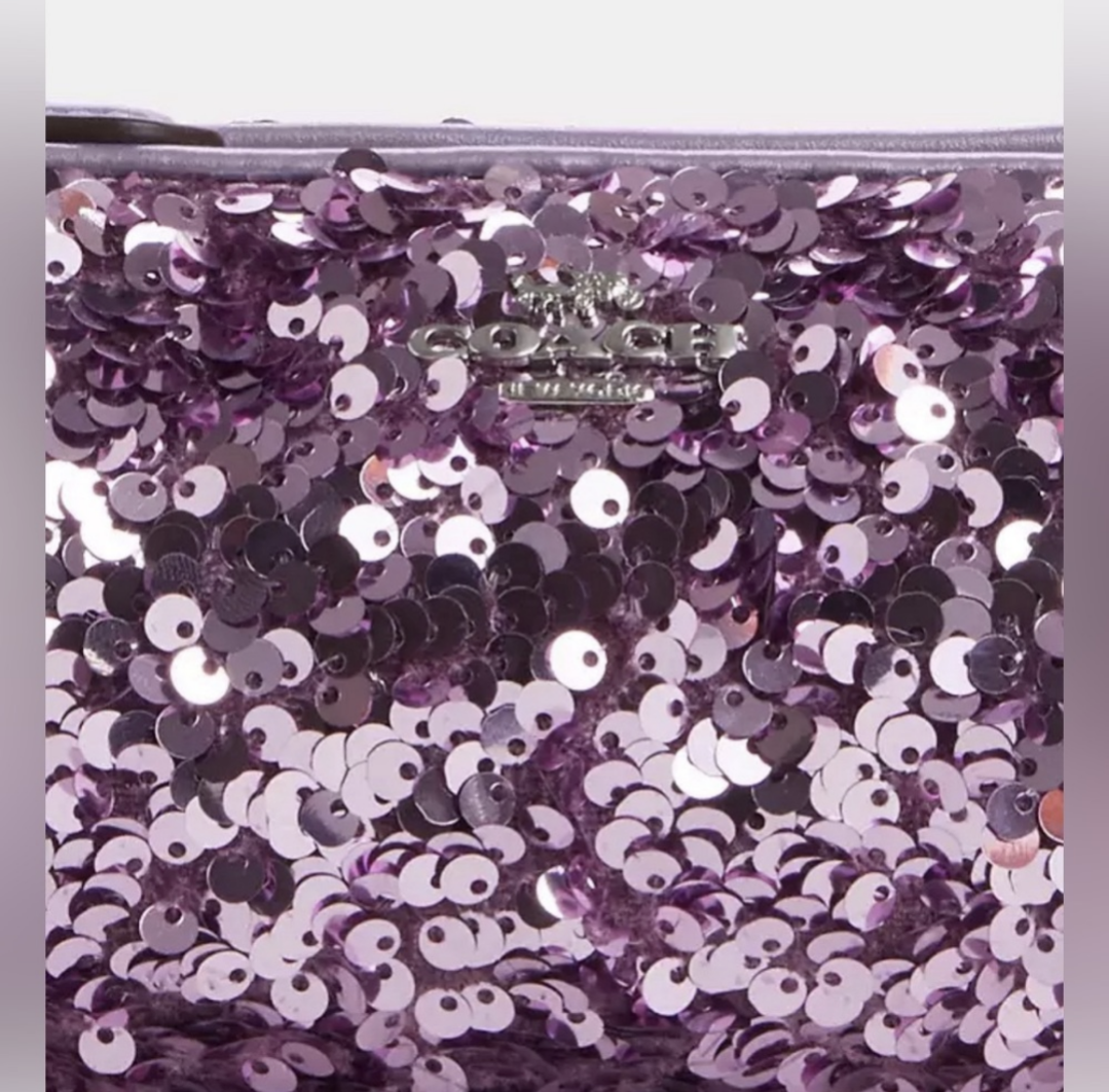 Coach Nolita Barrel Bag, Lilac sequinsShop the exclusive Coach Nolita Barrel Bag with sparkling lilac sequins. Perfect size for essentials. Brand new - see photos for size.$128.00Boston304