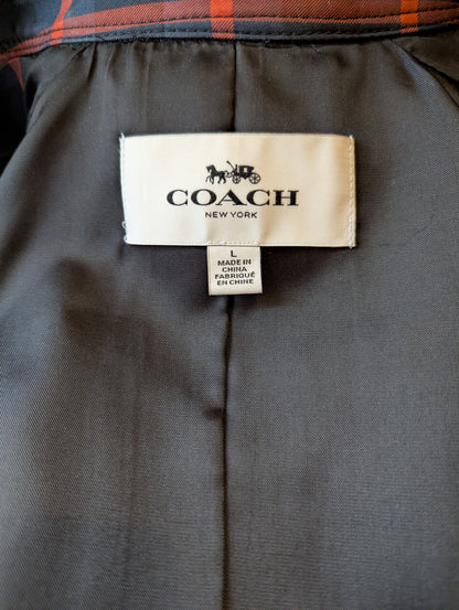 Coach Mini Plaid Trench Coat
