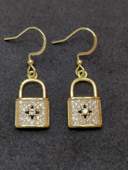 Mini Lock Earrings