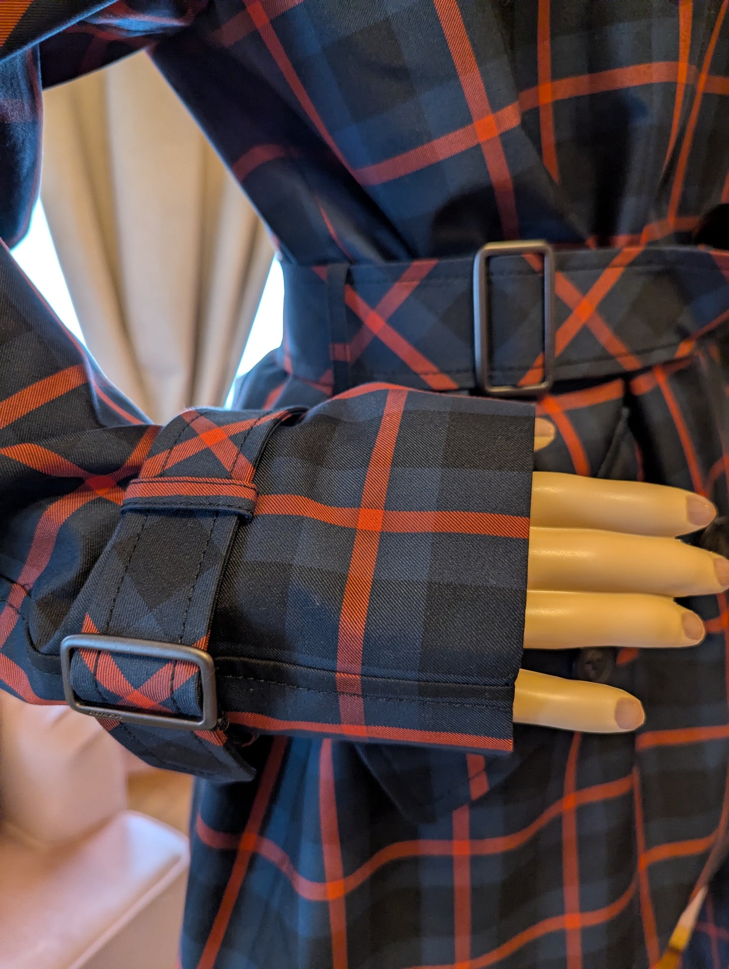 Coach Mini Plaid Trench Coat