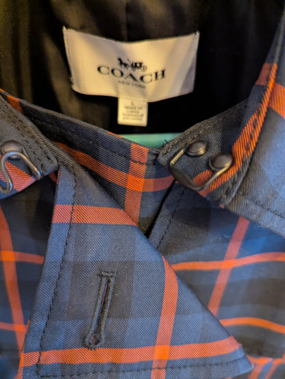 Coach Mini Plaid Trench Coat