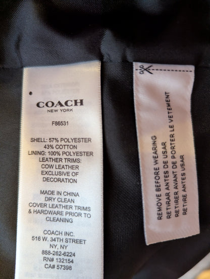 Coach Mini Plaid Trench Coat