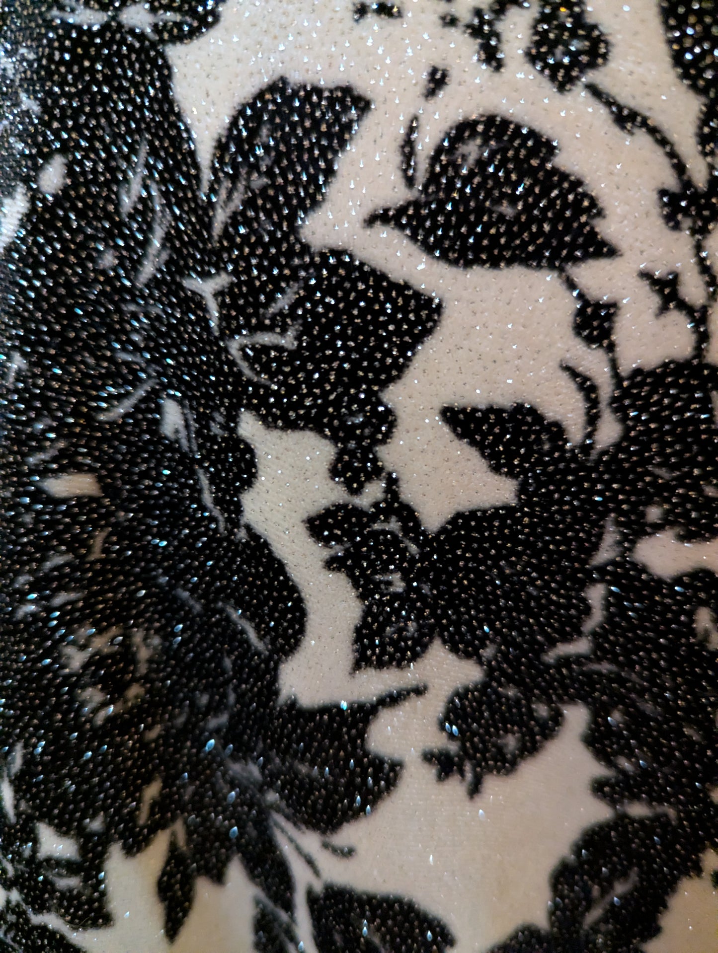 White Stag Velvet and Glitter Floral Top