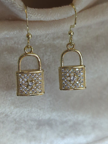 Mini Lock Earrings