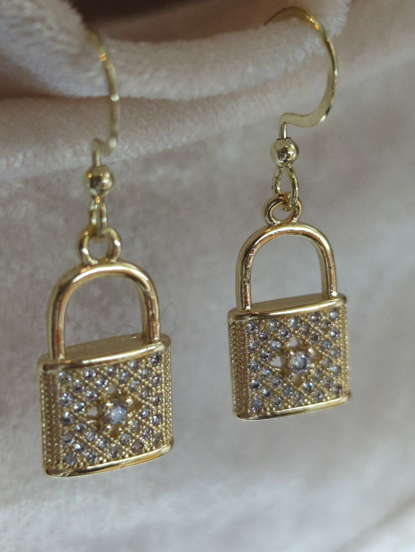Mini Lock Earrings