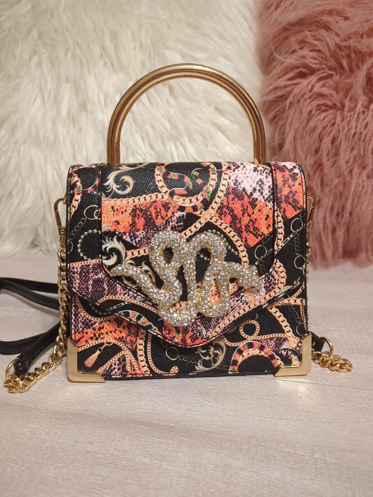 Aldo Premium Rare Rhinestone Snake BagElevate your style with the Aldo Premium Rare Rhinestone Snake Bag. Dazzling, luxurious, and perfect for any occasion.$159.00Boston304